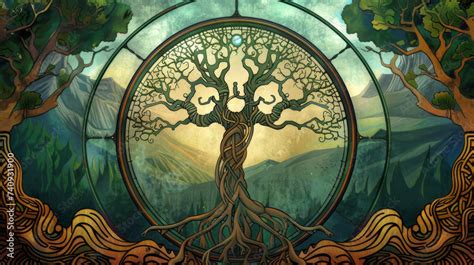 ¡Yggdrasil: El árbol cósmico que conecta la vida y la muerte en el folclore alemán del siglo XVI!